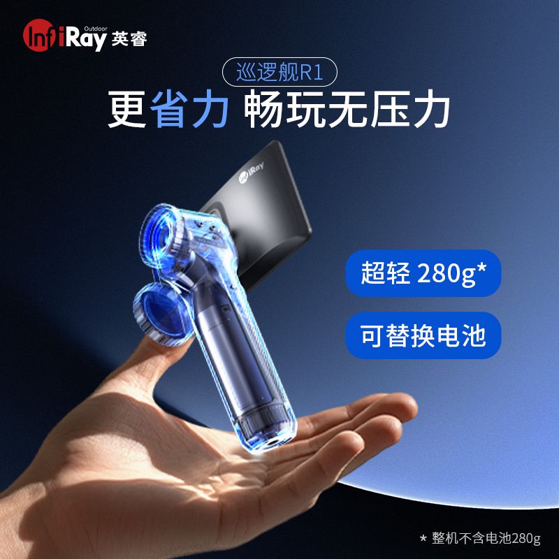 艾睿英睿巡逻舰R1热成像带屏幕手柄一体