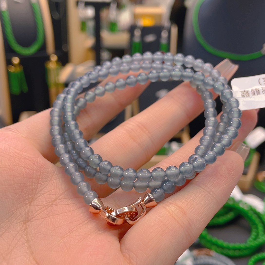 翡翠项链未镶嵌卡4.5