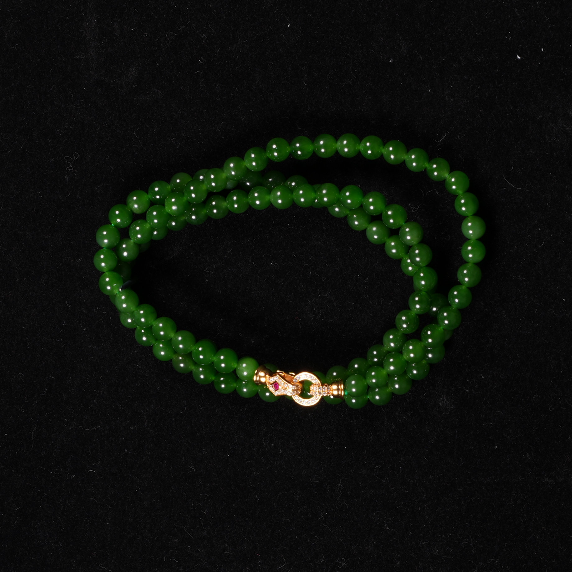 lot32精工碧玉7号矿羊脂项链/保利拍卖