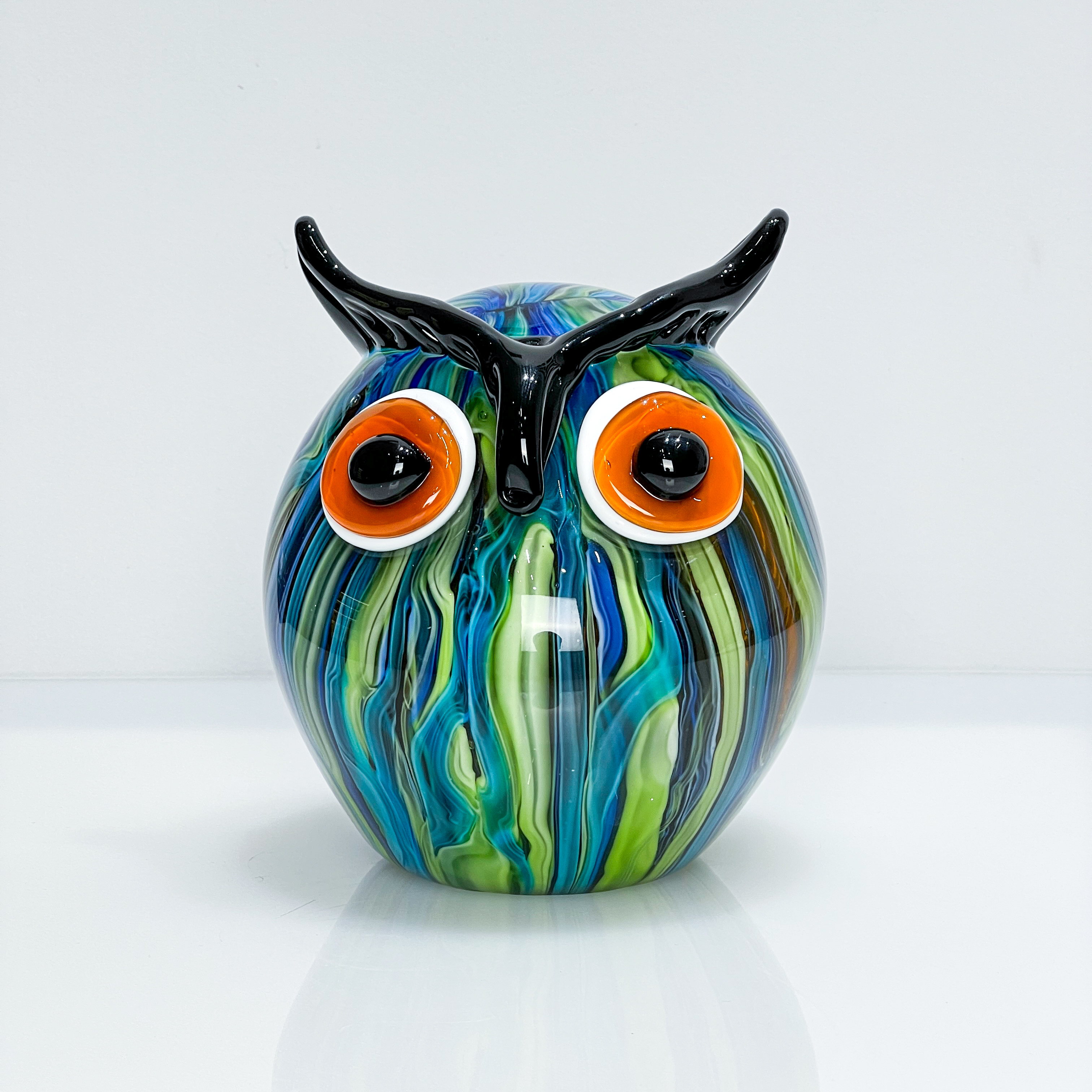 巴比特【猫头鹰】意式极简现代简约轻奢纯手工水晶琉璃艺术摆件创意