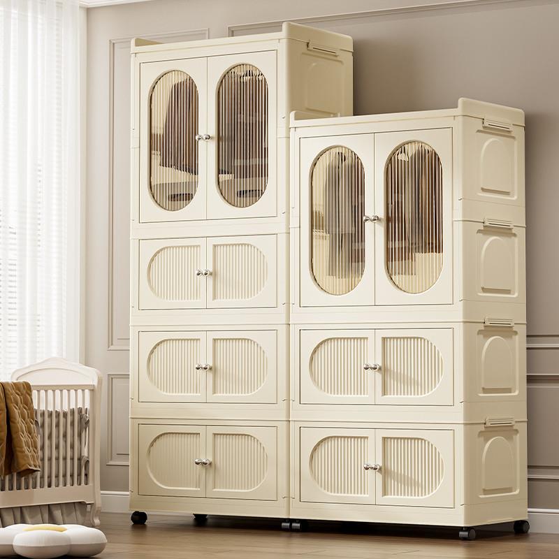 【70巨无霸】家用折叠收纳柜多层可折叠衣橱简易衣柜双开门