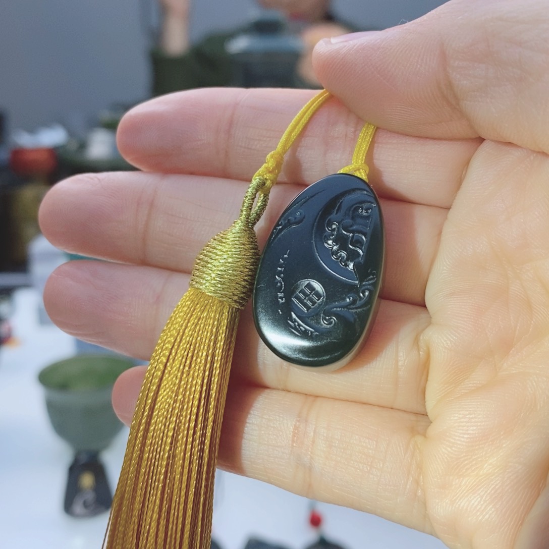 和田玉（青玉）把件未镶嵌