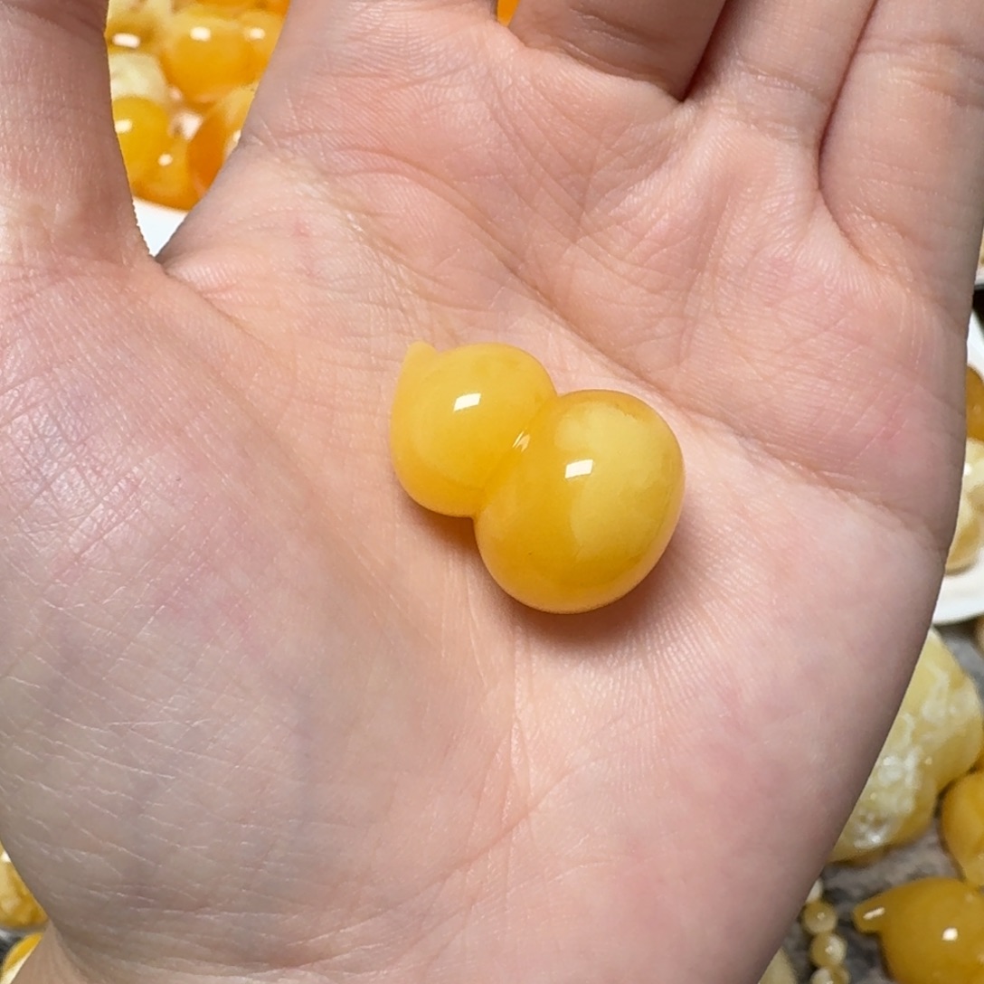 琥珀未镶嵌裸石蜜蜡葫芦