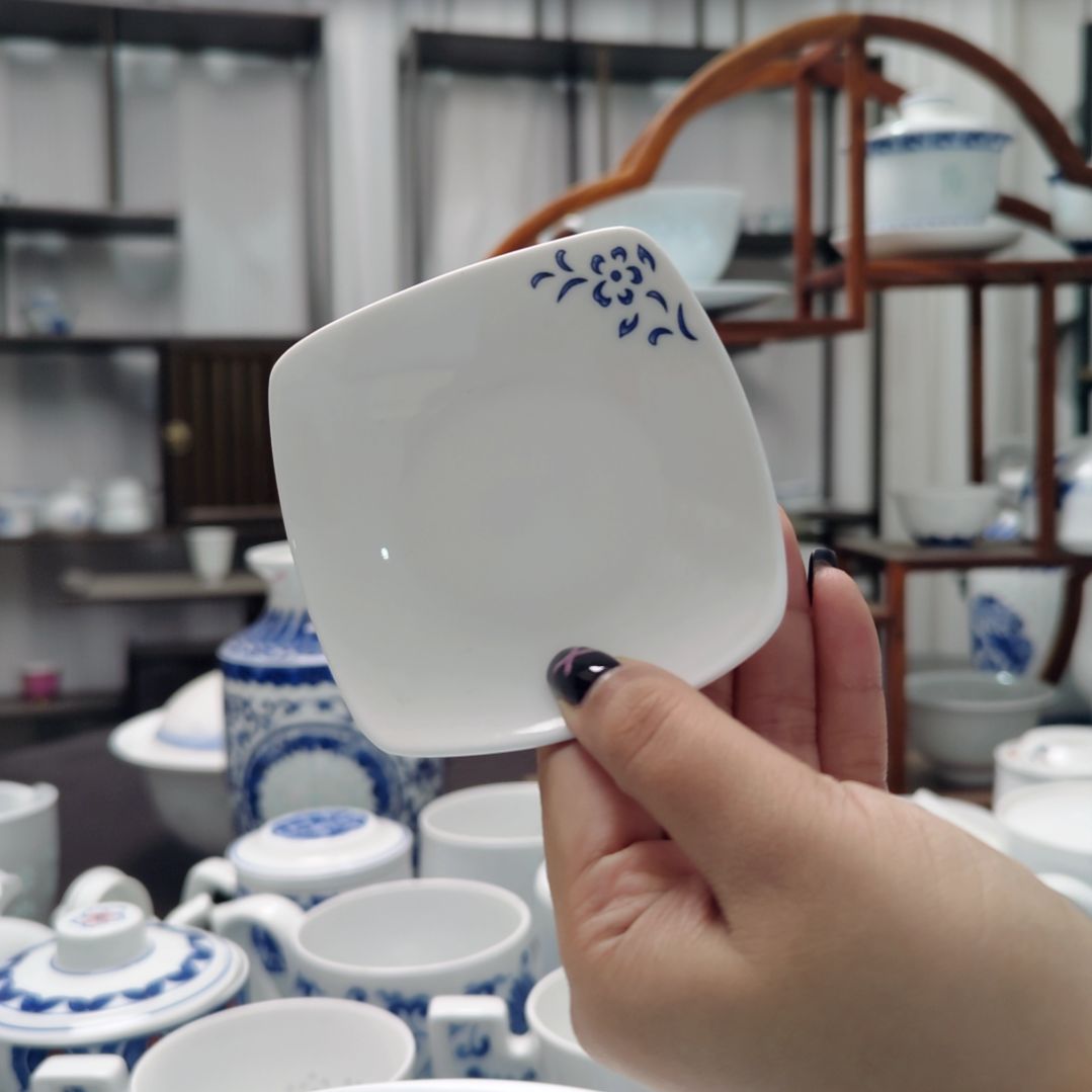 陶瓷清韵味碟十只装