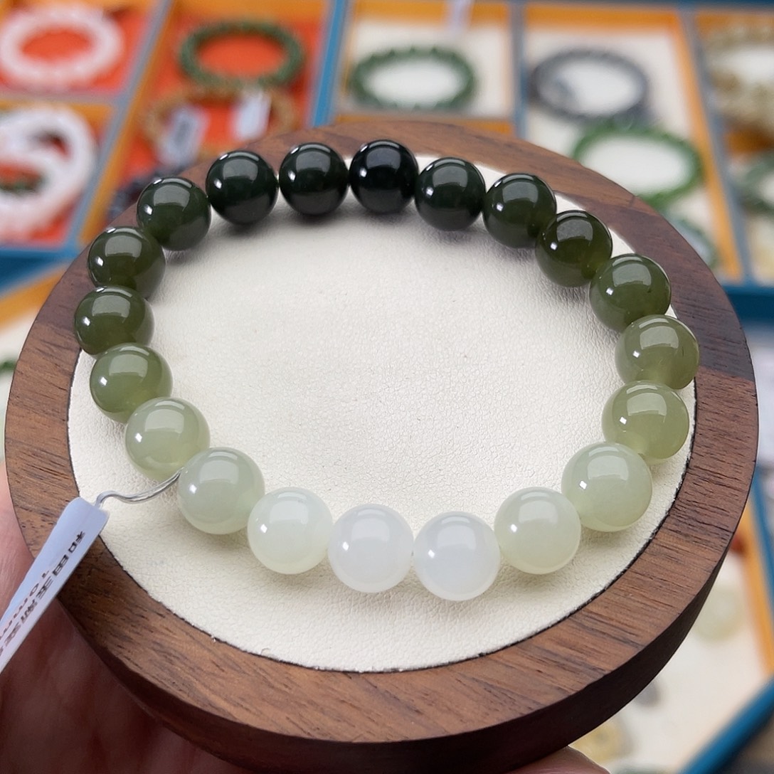 和田玉未镶嵌手串A20卡10