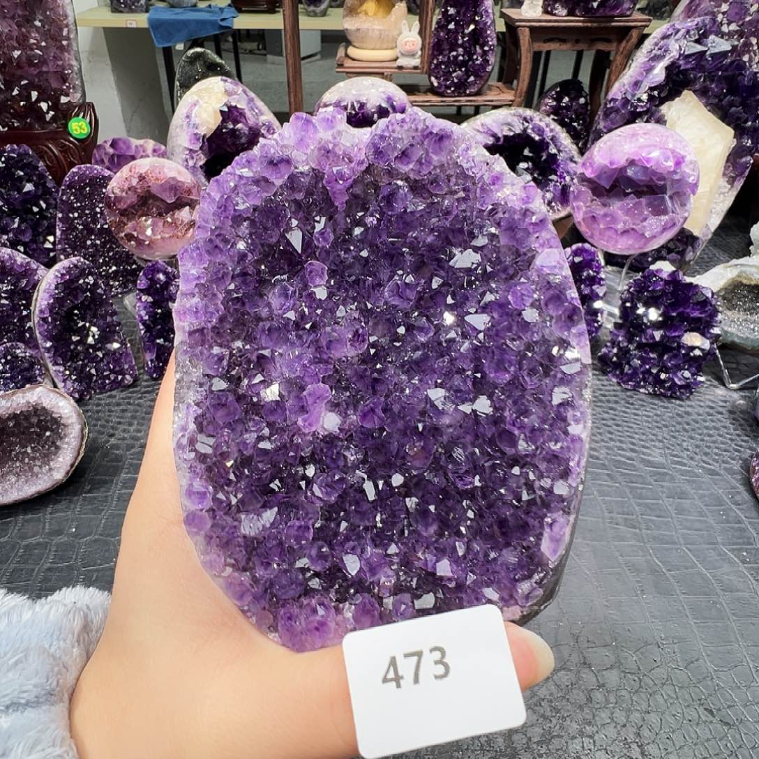 珠宝半成品紫晶未镶嵌