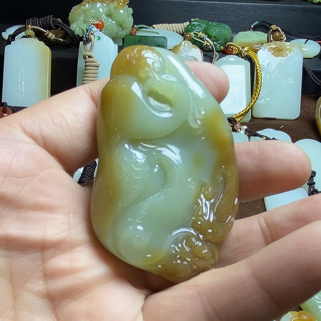 周***ㅤ和田玉未镶嵌吊坠(不含链)