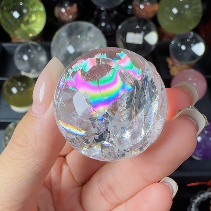 水晶天然水晶球M43未镶嵌天然白水