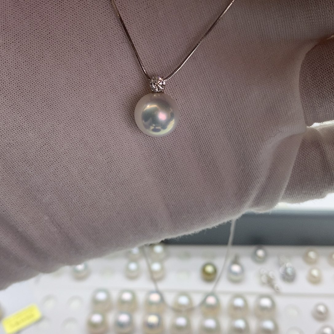 夜****银S925镶嵌珍珠淡水珍珠