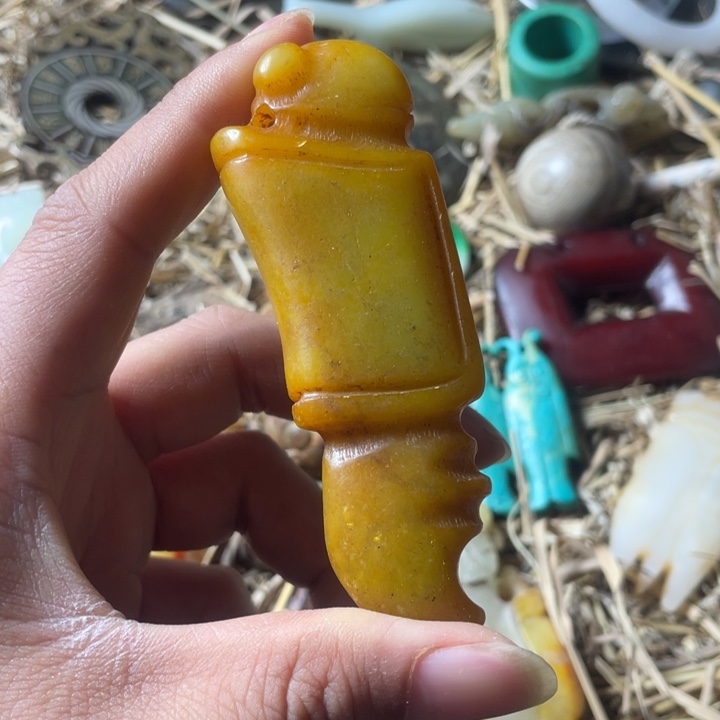 和田玉未镶嵌吊坠(不含链)