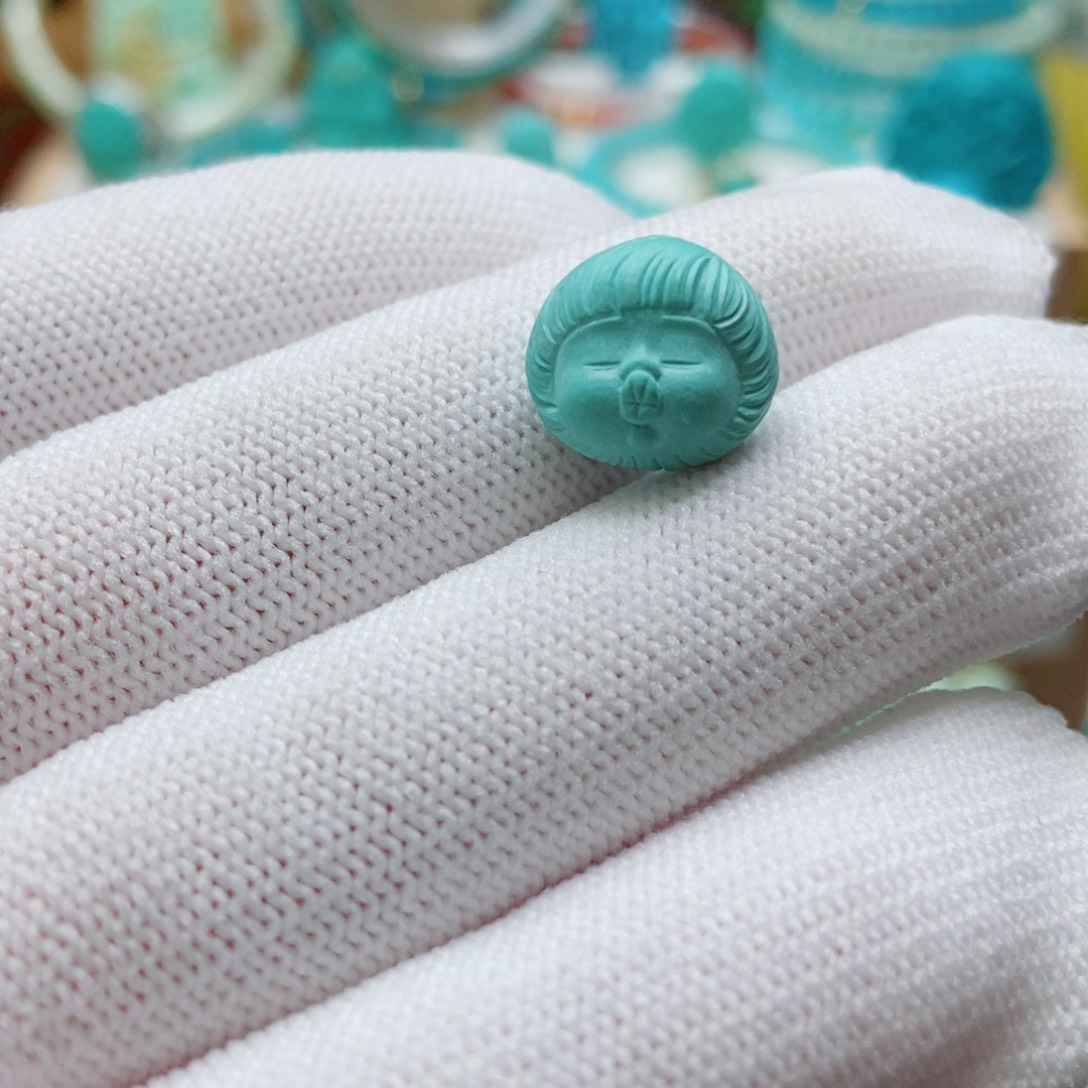 绿松石未镶嵌嘟嘟宝