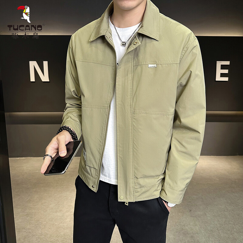 TUCANO/啄木鳥2025秋季新款男士翻领夹克时尚百搭外套档次气质帅