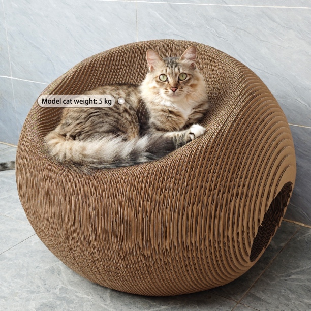 特价手工高端ICLE益蔻瓦楞纸猫抓板猫窝艺术品整体发货64cm巨无霸