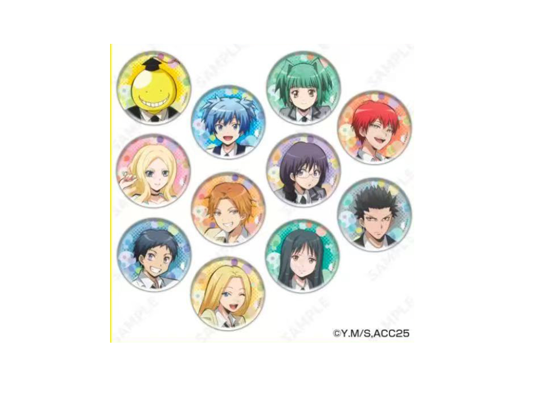 【炽羽】3年E班 暗杀教室 10周年 cafe快闪吧唧 现货（默认代拆）