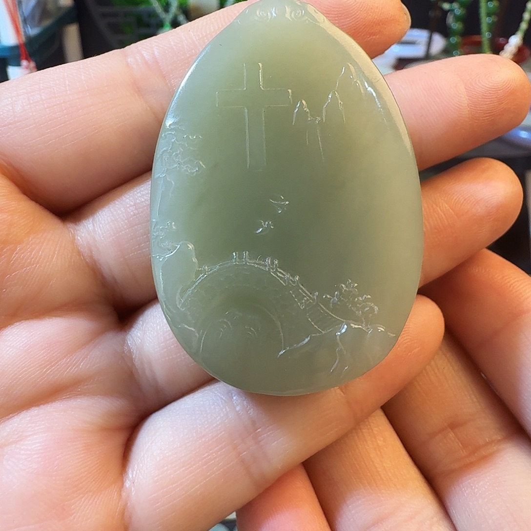 和田玉未镶嵌颈饰