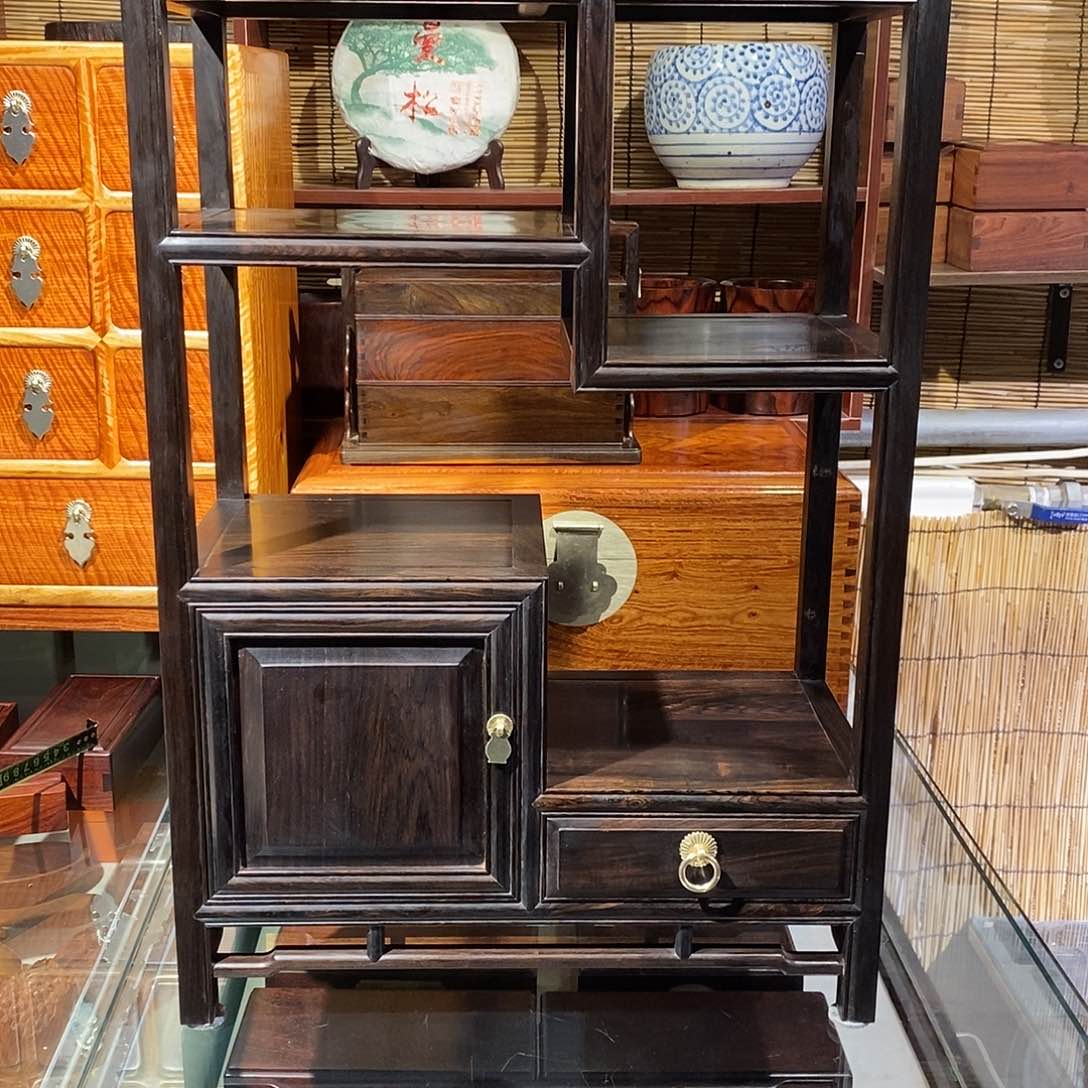 东非黑黄檀（紫光檀）小博古架41.5/20/60