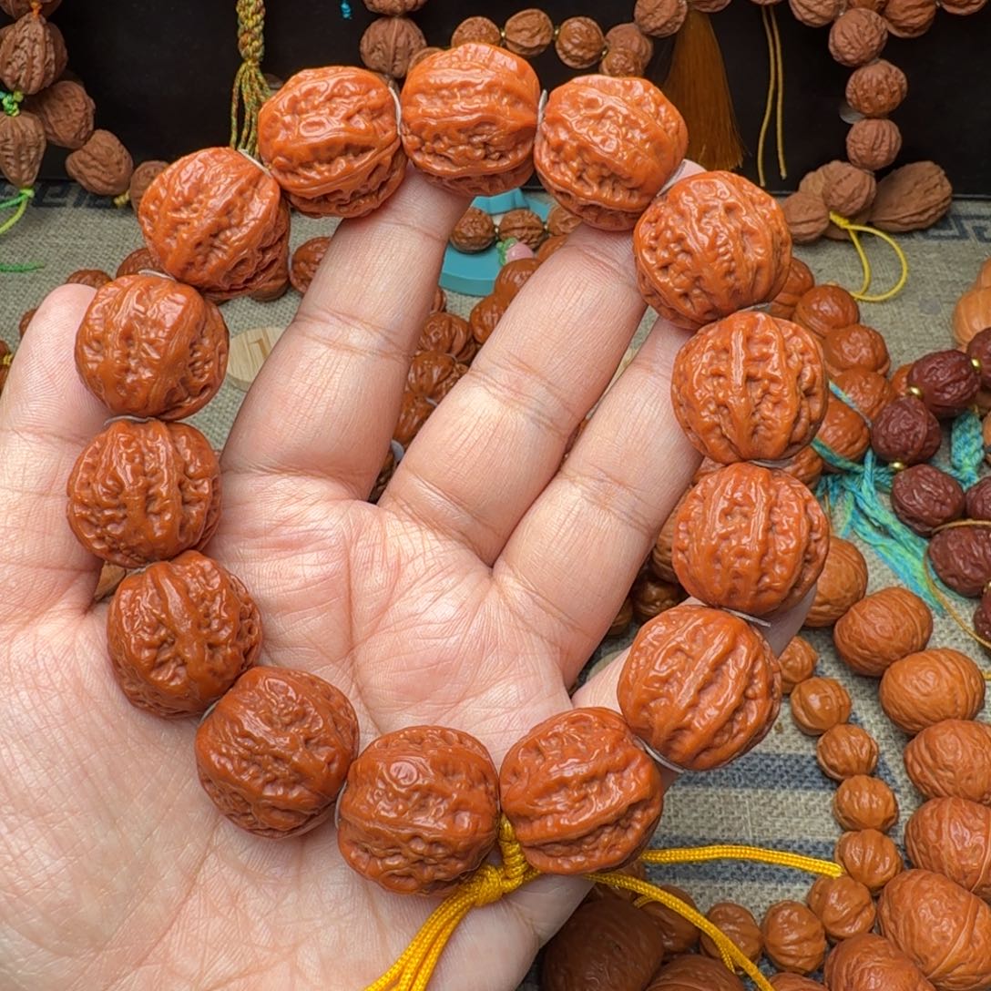 文玩核桃手串京八棱手串22