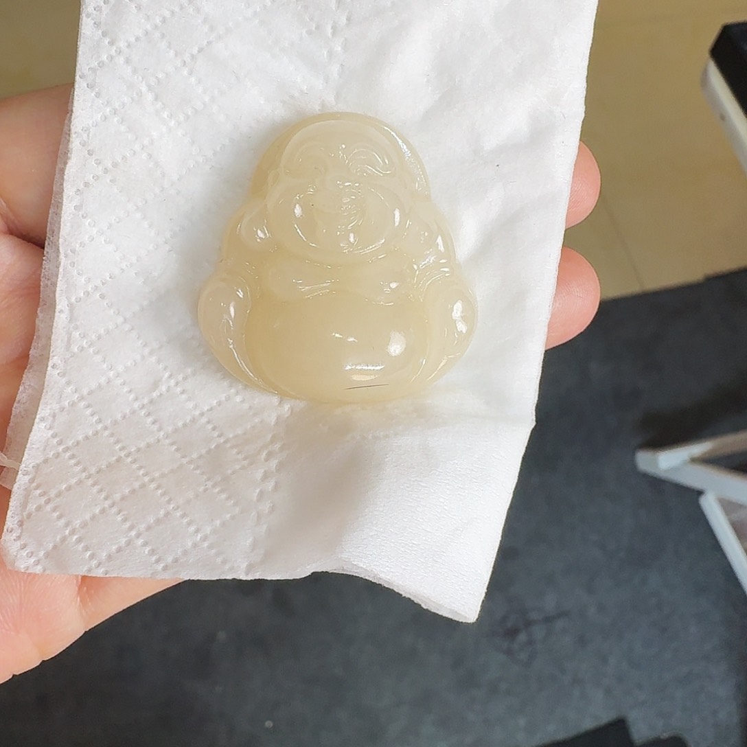 和田玉颈饰未镶嵌涛**旧