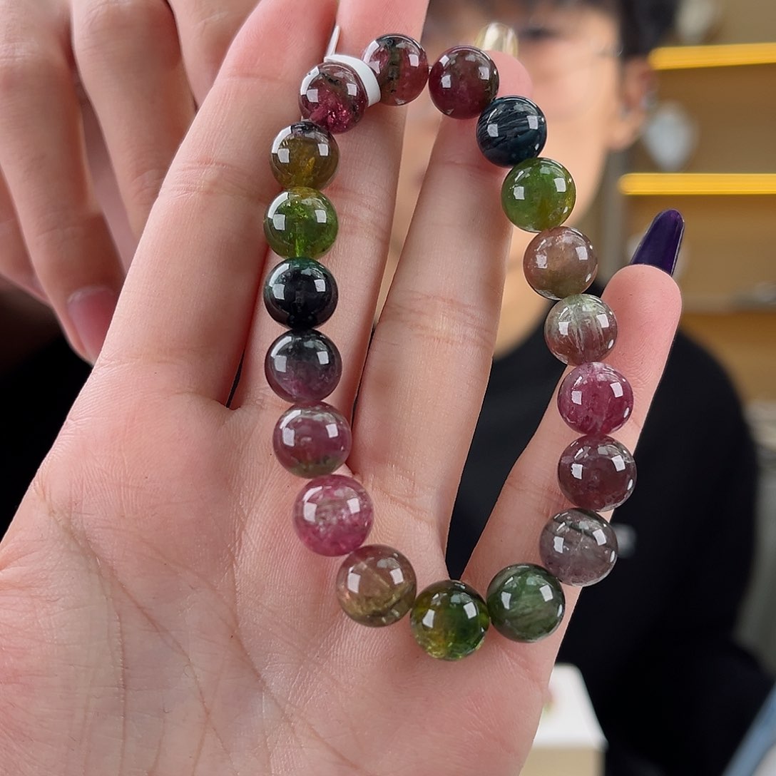 碧玺碧玺10mm（多样性发一件未镶嵌扎**勒