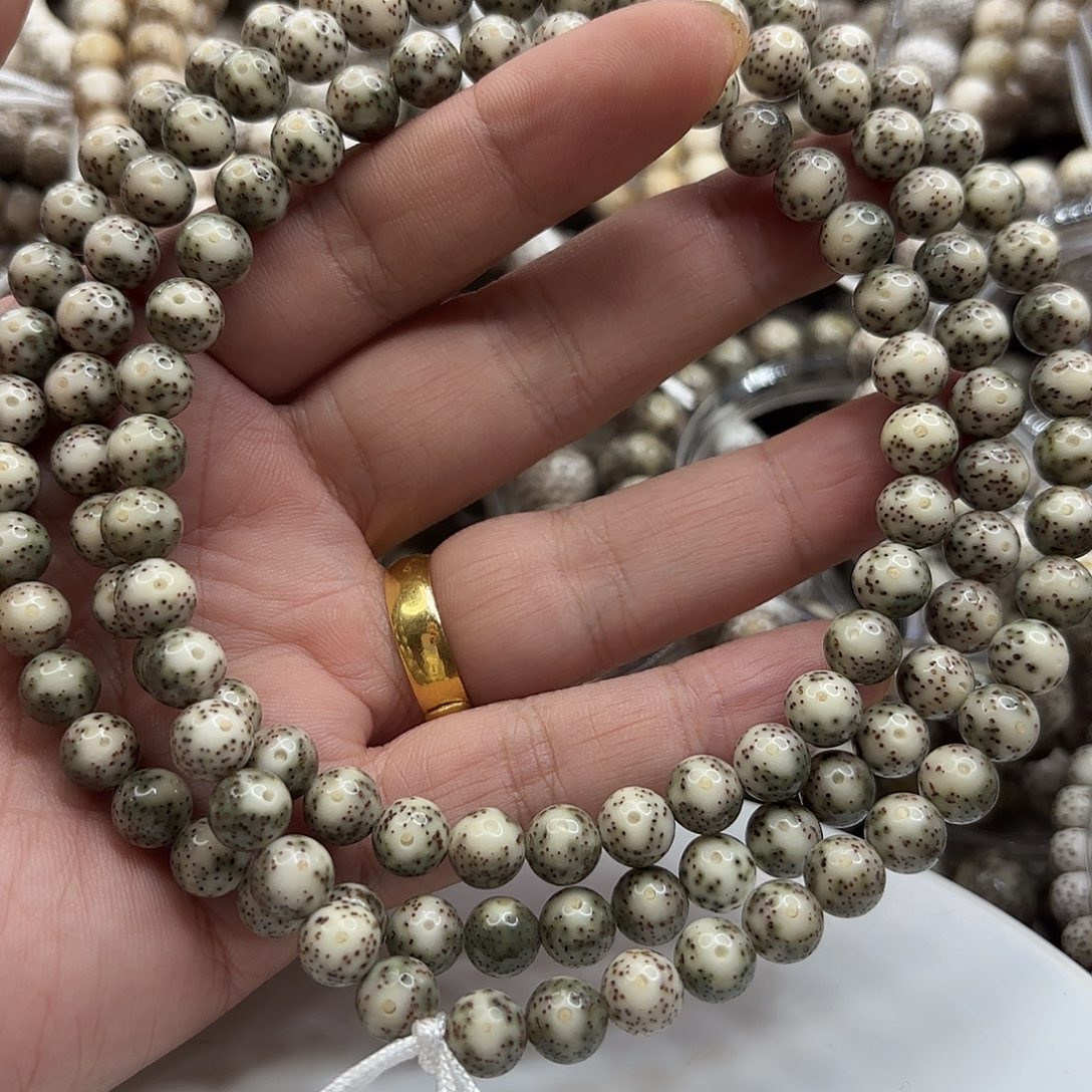 星月菩提吊坠8龙蛋大留白