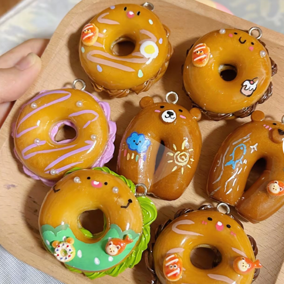 【直播过款】手工制作碱水真面包挂件小众配饰•NO退NO换