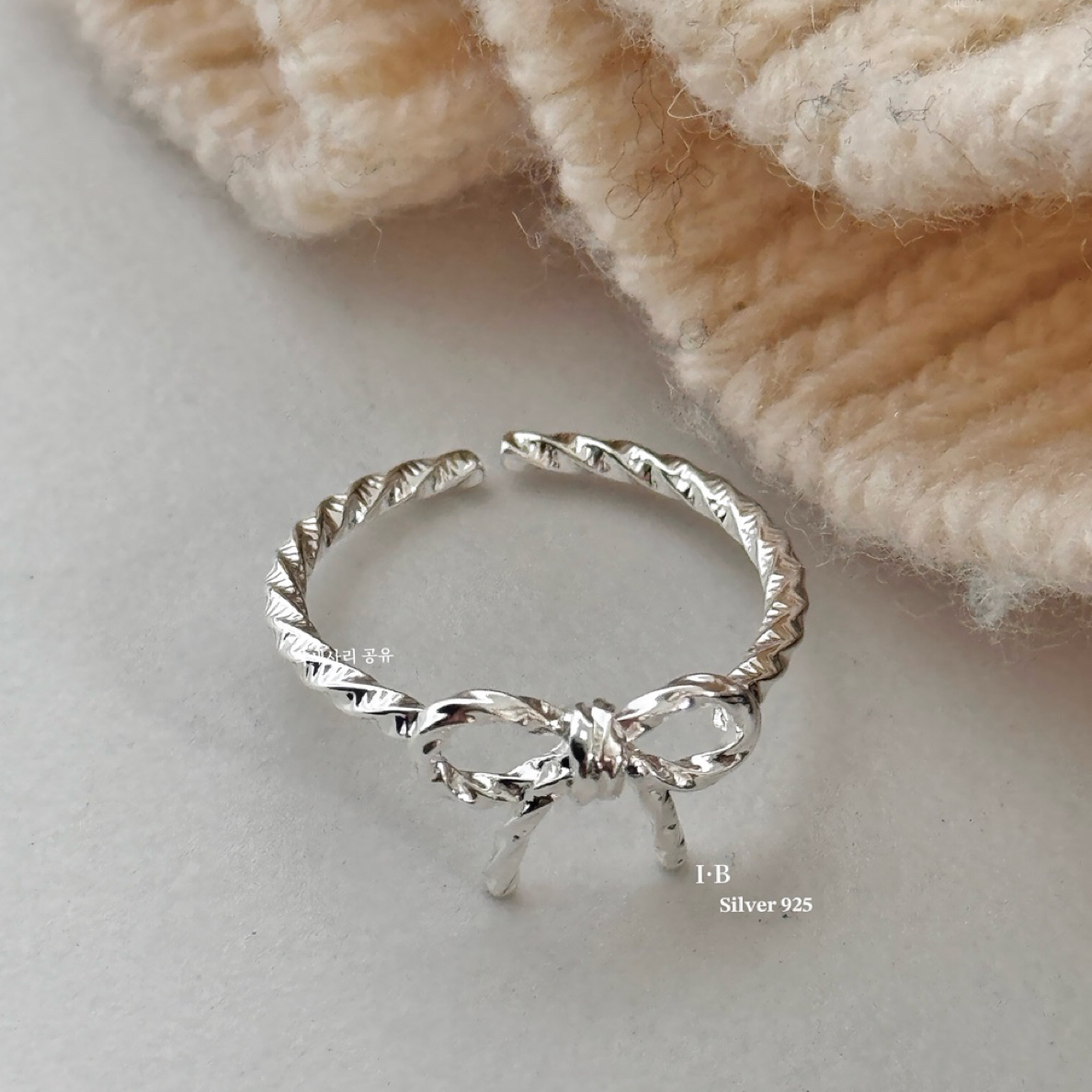 铜合金戒指 蝴蝶结戒指 28948