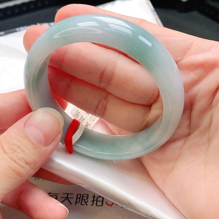 翡翠手镯未镶嵌轮胎54
