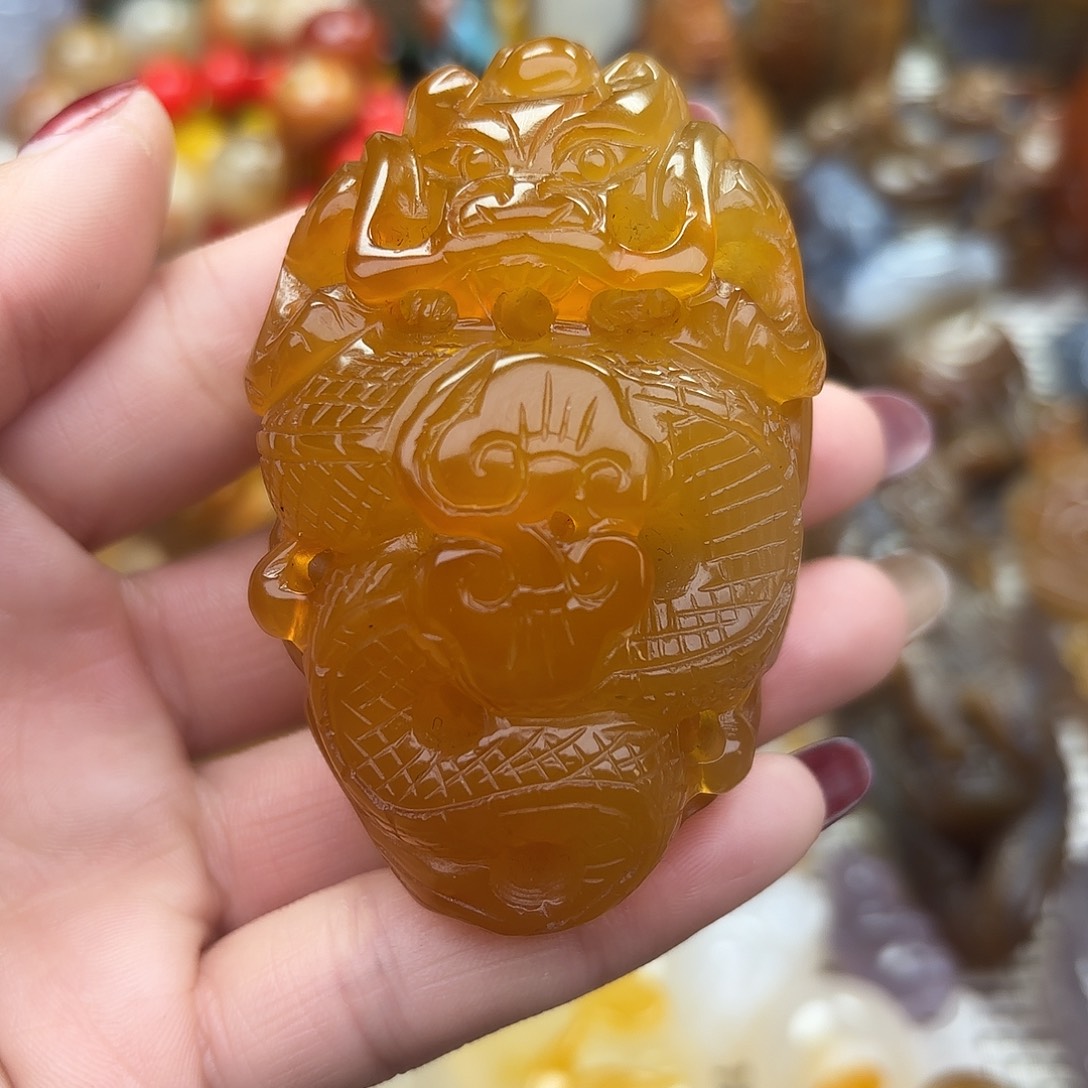 玛瑙/玉髓把件未镶嵌