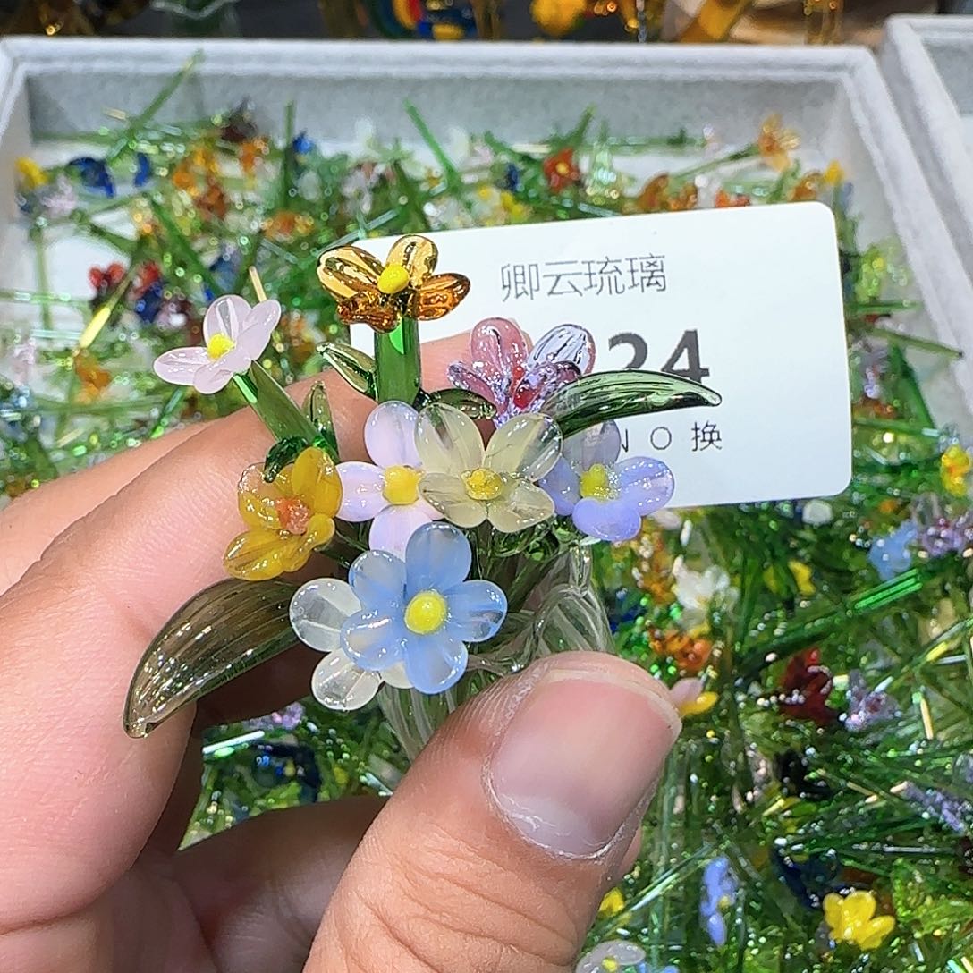 琉璃手工艺品224插花
