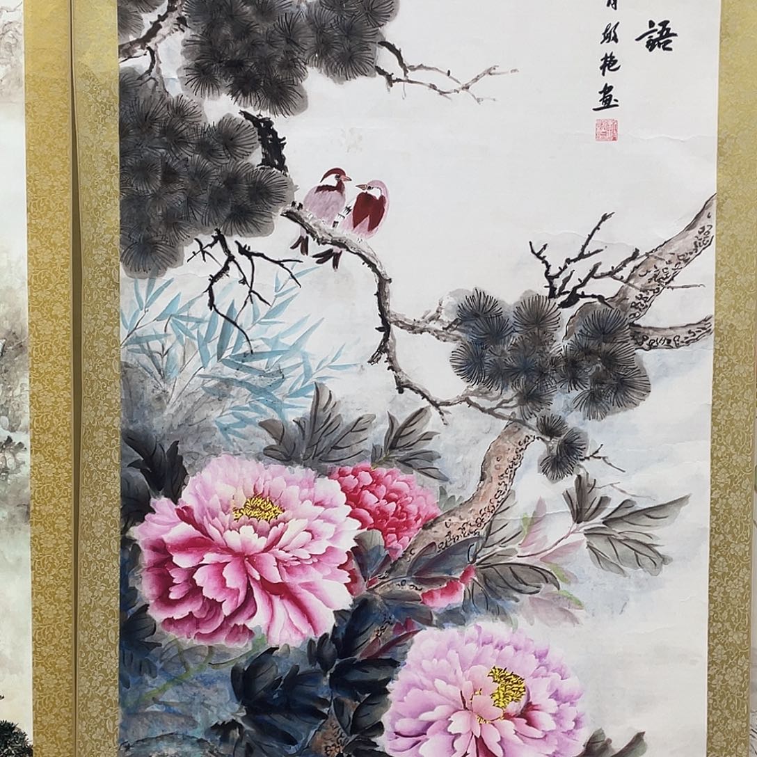 国画老师手柄手绘作品y
