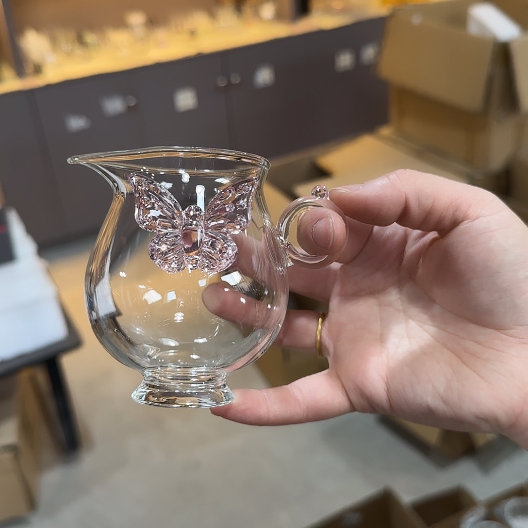 174号粉色蝴蝶公道杯