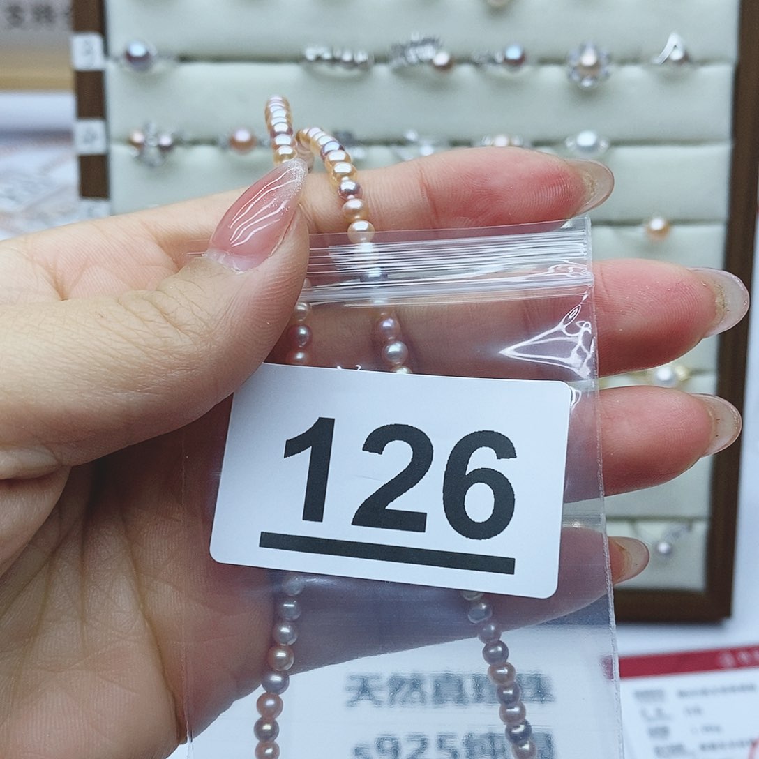 淡水珍珠戒指银S925镶嵌M****g126拍3发1