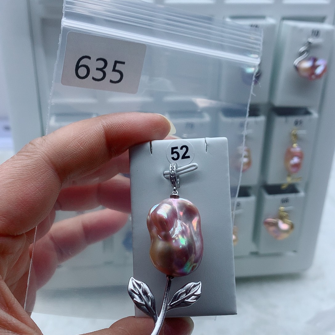 淡水珍珠吊坠(不含链)合金
