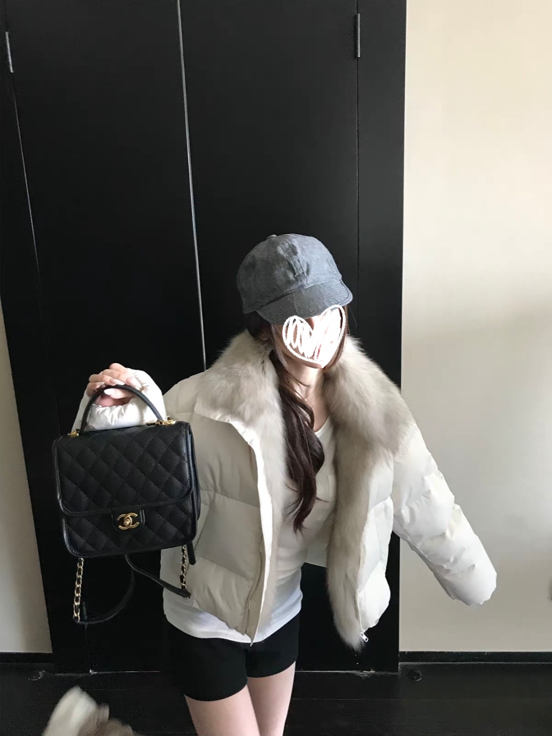 新款上新"轻绒欧包"三星安心90白鸭绒~三防超蓬松狐狸毛羽绒服