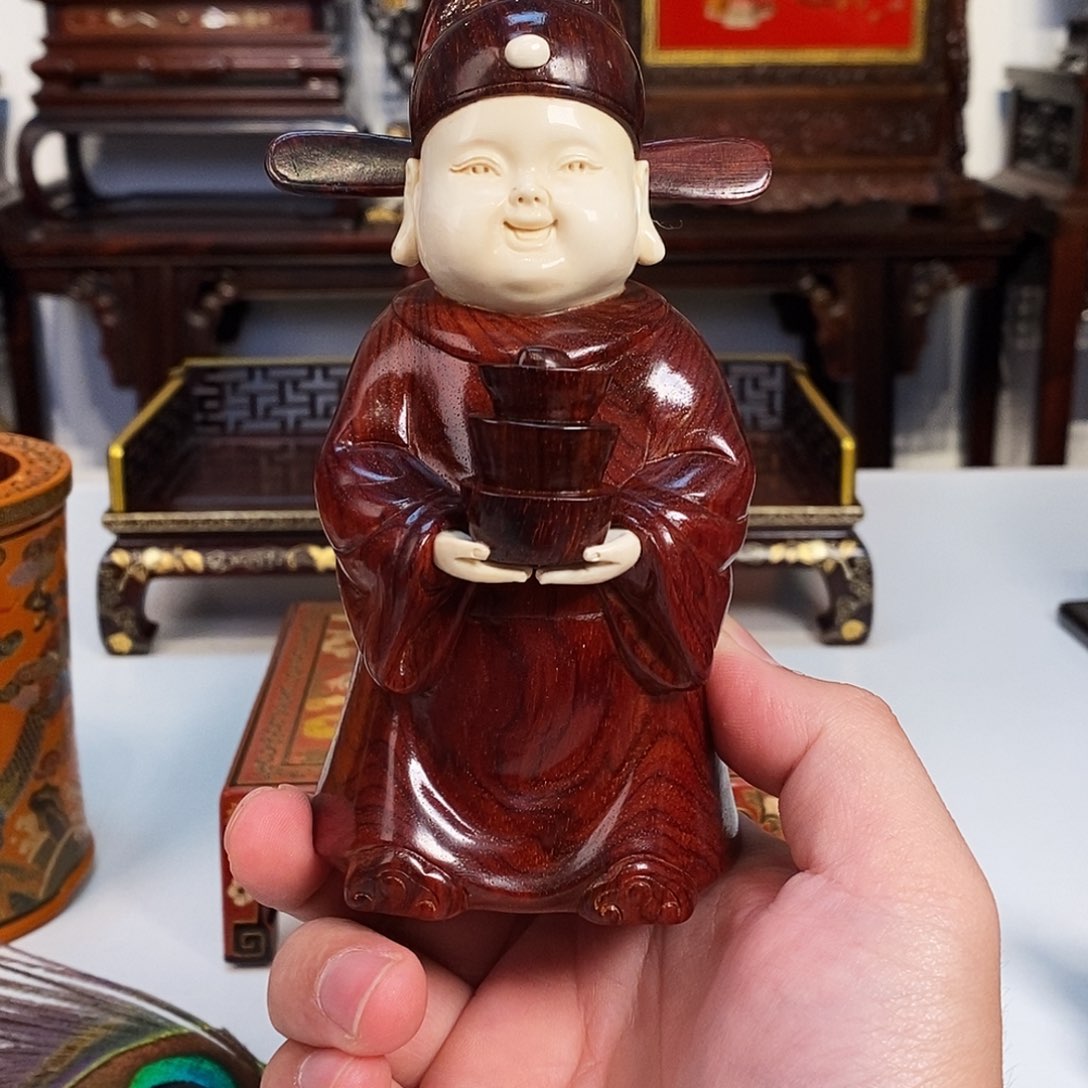 紫檀木类成套家具吉****我小叶紫檀财神