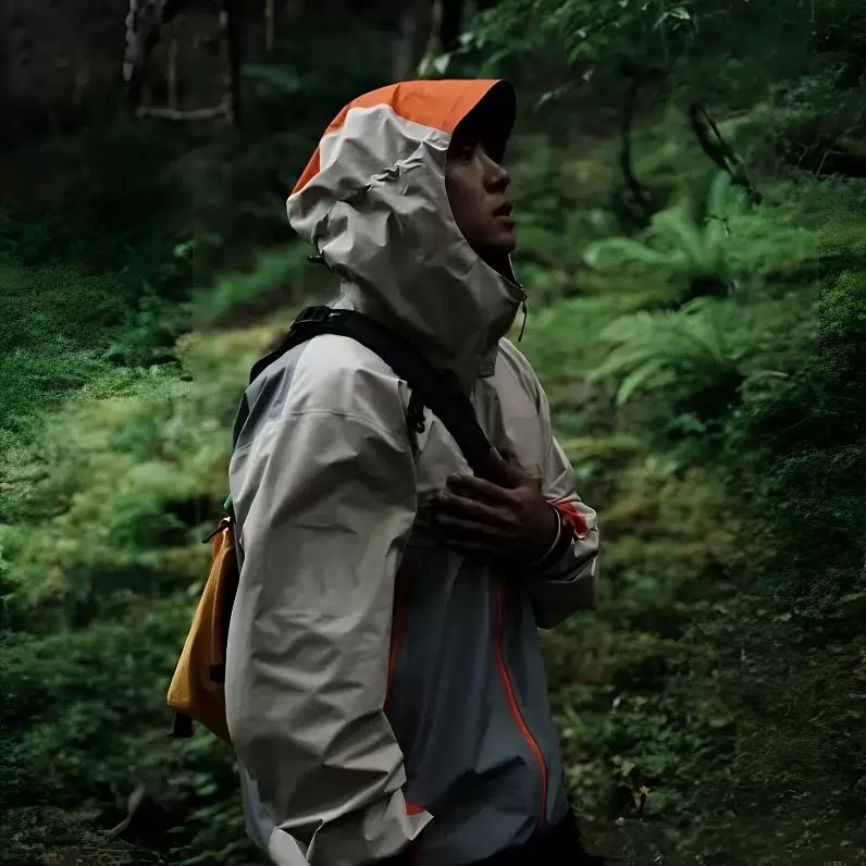 台州飞禽BETA南加巴瓦三层全溢胶防风防水腋下拉链硬壳冲锋衣外套