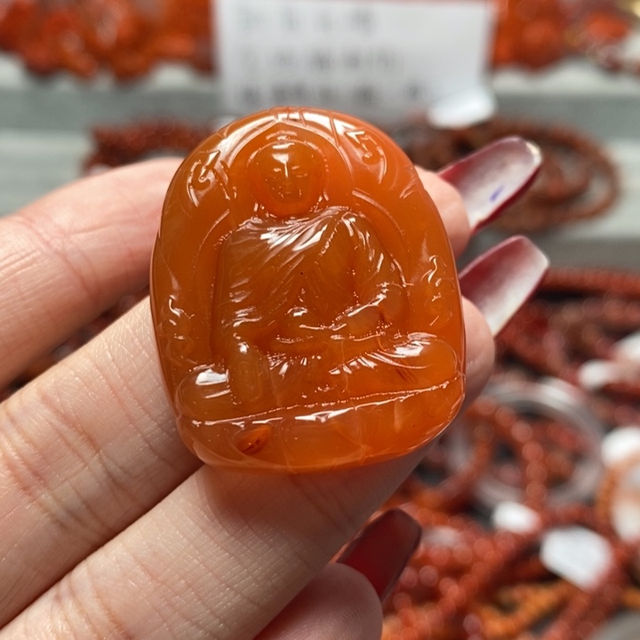 南红玛瑙手链未镶嵌