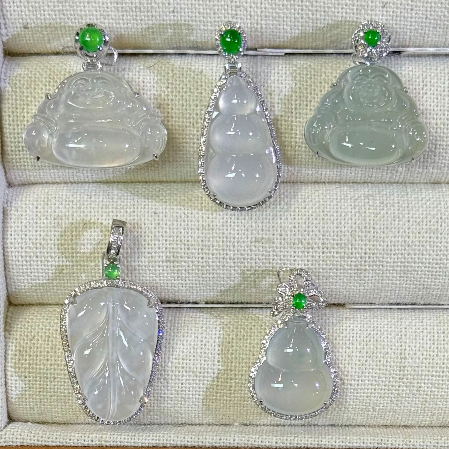 翡翠吊坠-18K金-多样性发货只发一件-AS15-BK|CXQ21