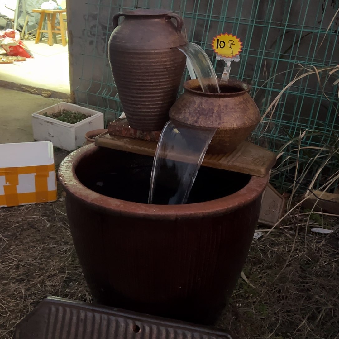 紫砂花盆整套流水罐