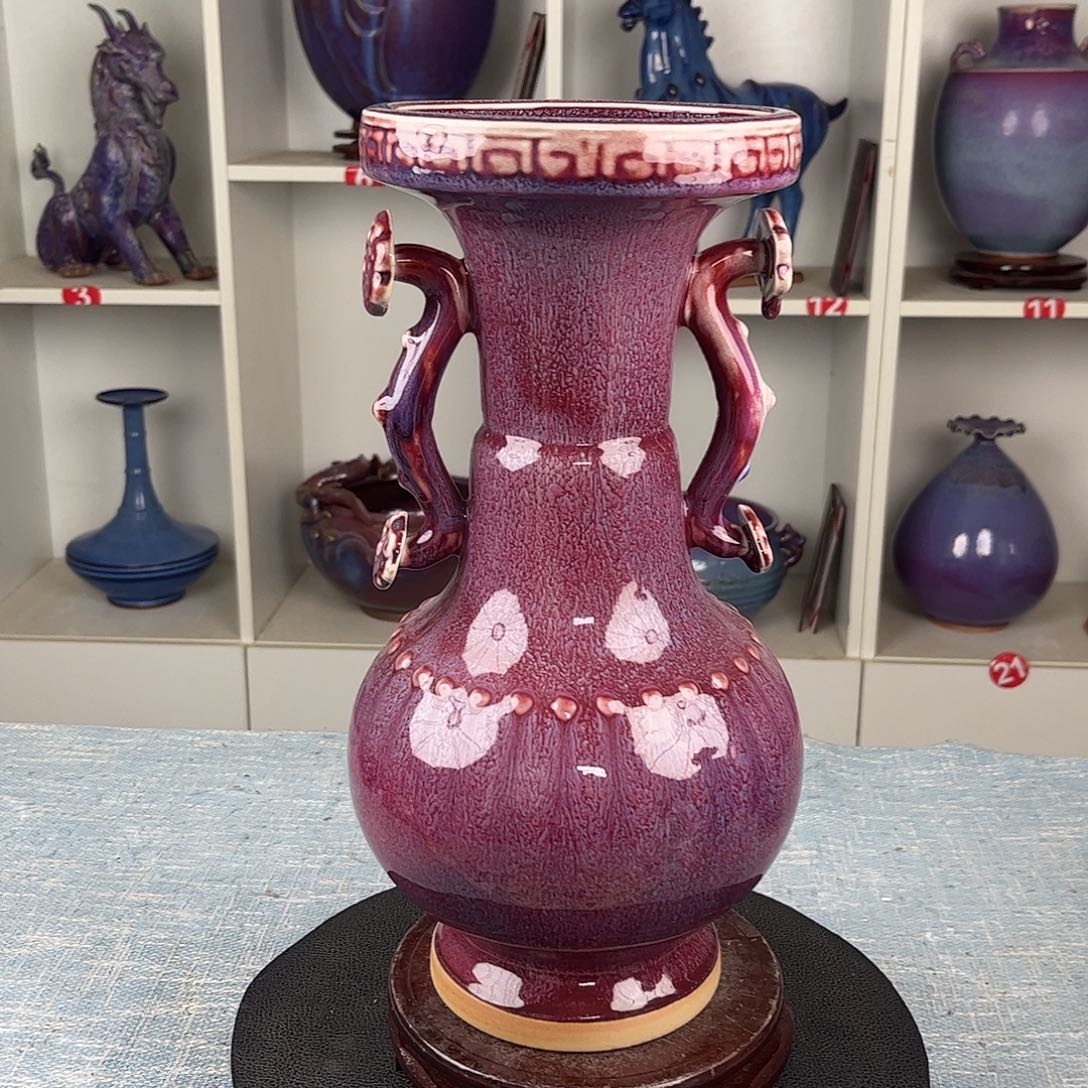 瓷片如意瓶珍品无礼盒