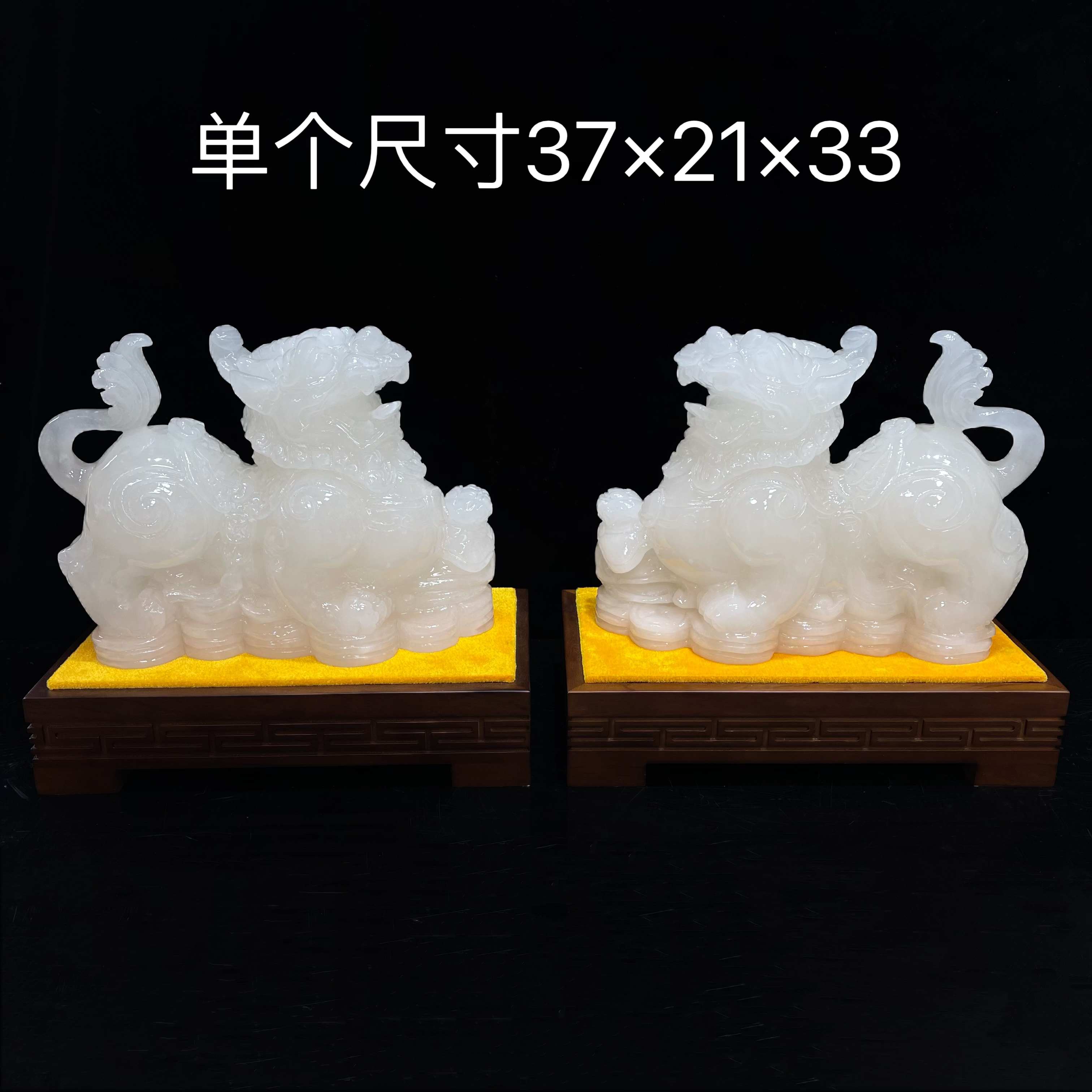 【霸王貔貅】玉石摆件居家办公室公司开业新居入伙送礼玄关客厅中式