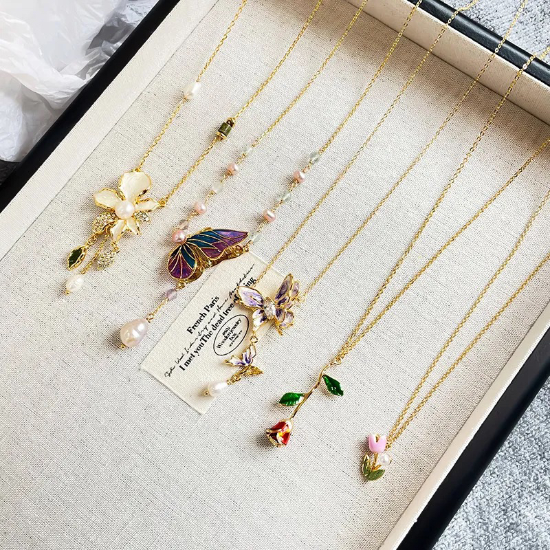 铜合金项链 直播项链看款虾单百搭项链