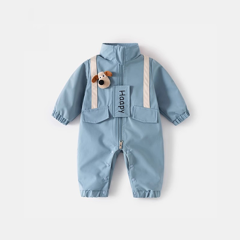 婴儿衣服秋装婴幼儿超萌连体衣宝宝外出服春秋季卡通长袖外套爬服