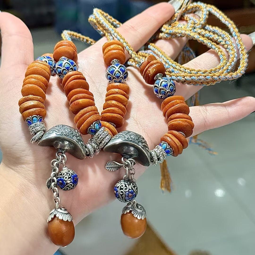 【XYY】蜜蜡DIY项链-约12mm（多样性发其一）-A02722