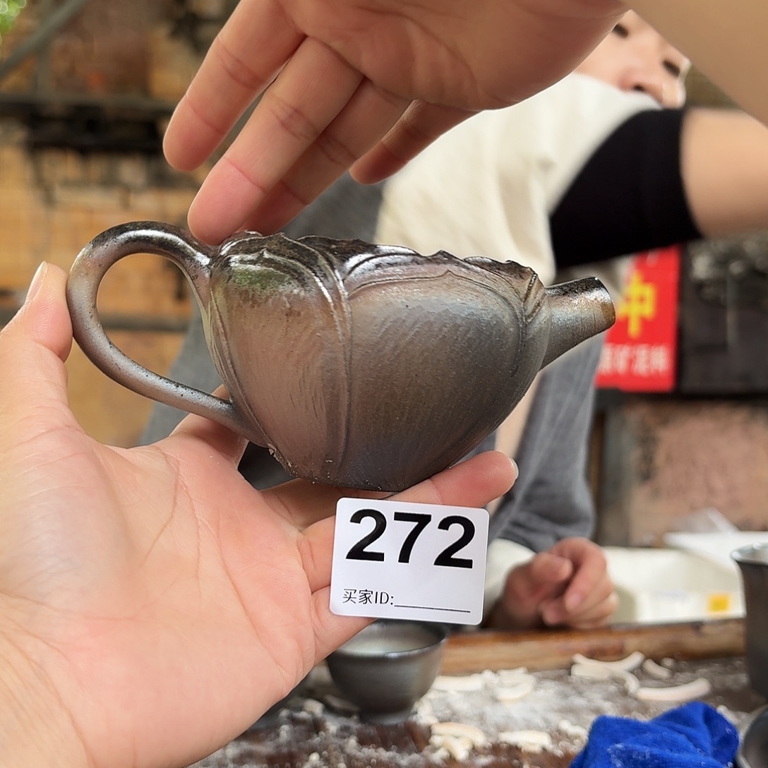 坭兴陶柴烧全手工原矿泥料杯180毫升