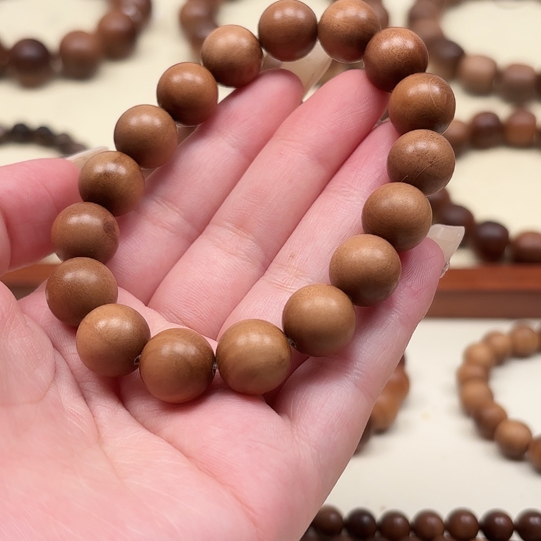 檀香木手串/手链老山檀香1.2微瑕