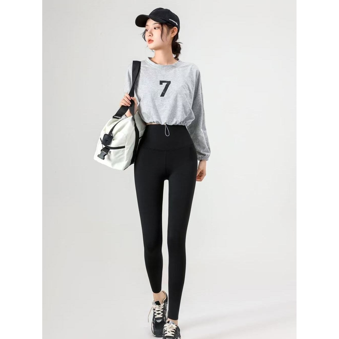 【309羊+蚕】运动瑜伽显瘦高腰塑性外穿鲨鱼裤