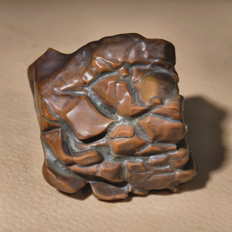 娜生戈壁石奇石，手把件，收藏