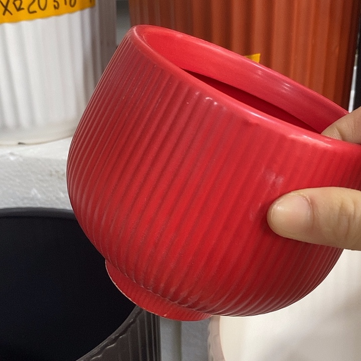 陶盆有孔 瑕疵针孔漏釉介意勿拍外口 13外高12