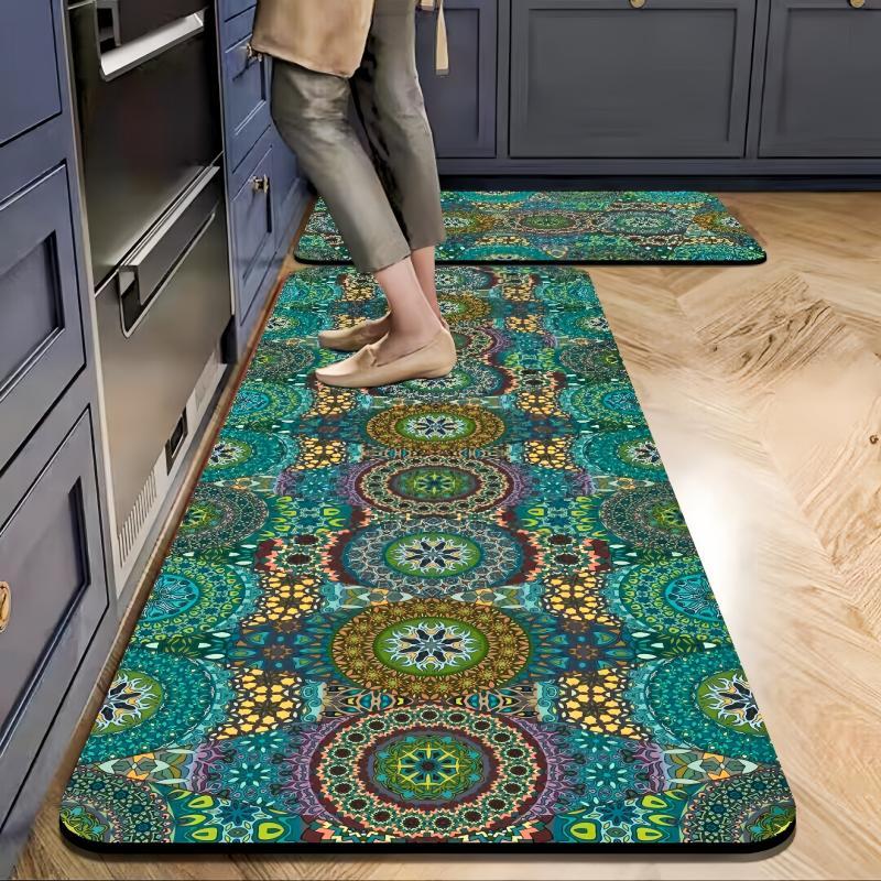 硅藻泥吸水厨房地垫防滑浴室门垫吸水垫子家用长条脚垫床边毯玄关